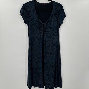 Fresh Produce Multi Color Short Cap Sleeve‎ Dress Size Small